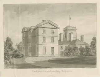 Abbaye de Ranton [Prieuré] : dessin sépia, 1842