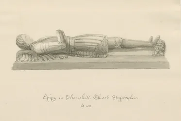 Église de Shareshill - Effigie monumentale de [Sir Humphrey Swynnerton]