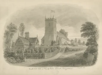 Église de Sheriffhales : dessin sépia