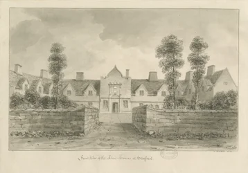 Stafford - Maisons de charité: dessin sépia