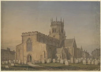 Stafford - Église Sainte-Marie : dessin à l