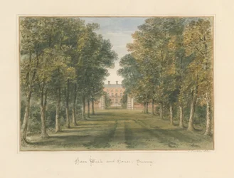 Surrey - Ham Walk et Maison, 1830