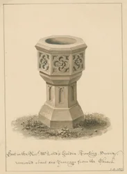 Surrey - Tooting - Fontaine dans le Jardin du Révérend M. Lord, 1827