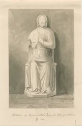 Église de Swynnerton - Statue de Jésus-Christ