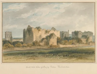 Pays de Galles - Pembrokeshire - Palais de Llanfey, 1815