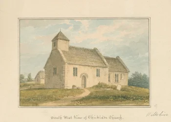 Wiltshire - Église de Chicklade, 1817
