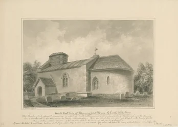 Wiltshire - Église de Manningford Bruce, 1806