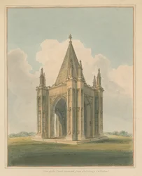Wiltshire - Cathédrale de Salisbury - Porche, 1800