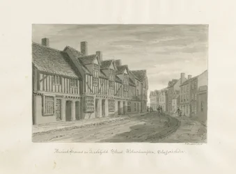 Wolverhampton - Maisons anciennes dans Lichfield Street
