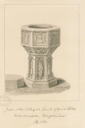 Wolverhampton - Fonts baptismaux dans l