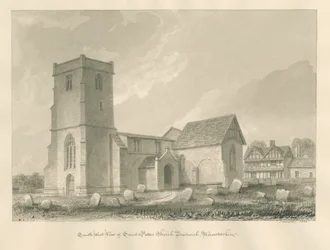 Worcestershire - Droitwich - Église Saint-Pierre, 1833