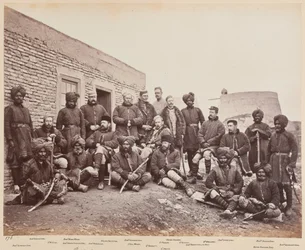 Officiers britanniques et natifs, 3e Sikhs, 1879