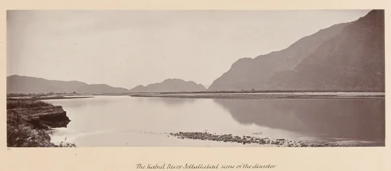 La rivière Kaboul, Jellallabad, scène du désastre, 1879