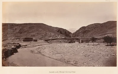 Le pont à Surakh-aub, 1879