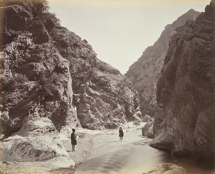 La fin du défilé, regardant en arrière à Ali Masjid