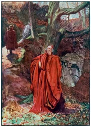 "Christian et Hopeful quittent Atheist en riant" de "Le Voyage du Pèlerin de ce Monde à Celui qui Vient" par John Bunyan