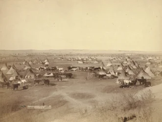 Camp indien hostile, 1891