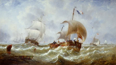 Une brise fraîche, vers 1867 (huile sur toile)
