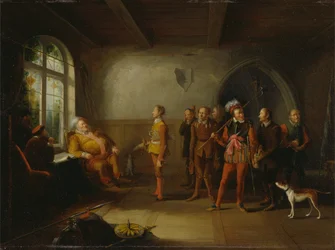 Falstaff et les recrues, extrait de "Henry IV, partie II".