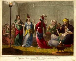 Harem égyptien animé par les almées ou danseuses