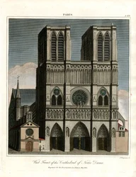 Façade ouest de la cathédrale Notre-Dame