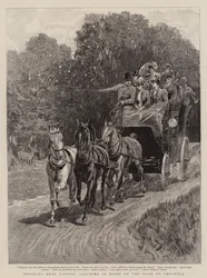 Vacances près de Londres, en diligence dans l