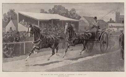 La vente des chevaux du roi à Wolferton, une paire en tandem