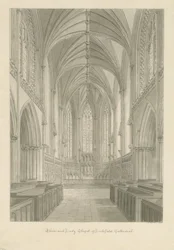 Intérieur de la cathédrale de Lichfield - Chœur et chapelle de la Vierge