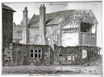 Vestiges de la maison de Thomas Pope, Mill Lane, Bermondsey, Londres