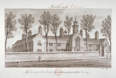 Hôpital Saint-Pierre, Southwark, Londres, 1827