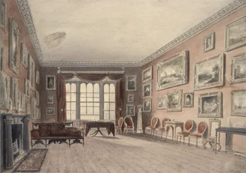 La galerie à Browsholme, près de Clitheroe, Yorkshire