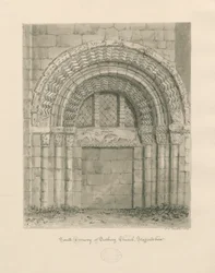 Église prieurale de Tutbury - Portail sud