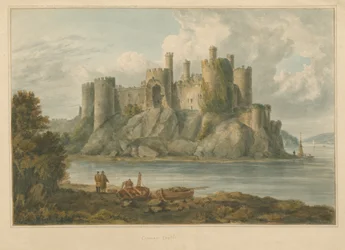 Pays de Galles - Carnarvonshire - Château de Conway, 1810