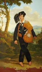 Portrait de Billy Button, le ménestrel chantant, c.1830