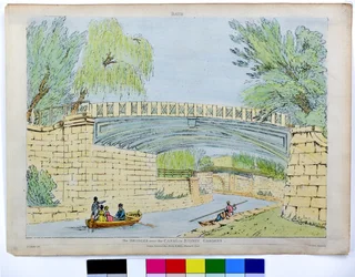 Bath. Les ponts sur le canal à Sidney Gardens