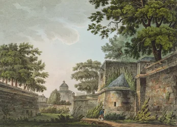 Intérieur des fossés de la Bastille, 1809