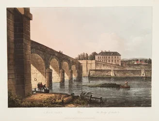 Paris, Le Pont de Neuilly, illustration de Versailles, Paris et Saint Denis, pub. 1807