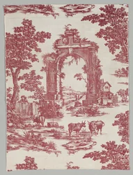 Coton imprimé sur plaque de cuivre, 1765