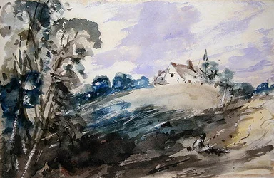 Un cottage sur une haute berge
