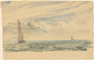 Marine avec deux voiliers