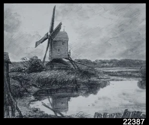 Un moulin sur les rives de la rivière Stour