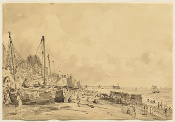Plage de Brighton, vue vers l