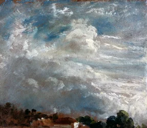 Étude de nuages : Horizon des arbres