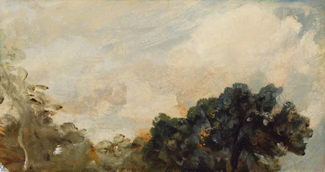 Étude de nuages avec arbres, 1821
