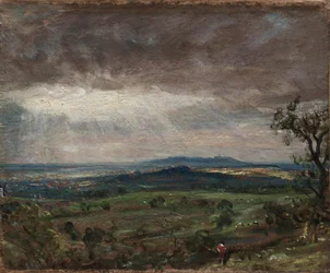 Hampstead Heath, vue vers Harrow, vers 1821