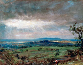 Hampstead Heath avec Harrow au loin, vers 1821