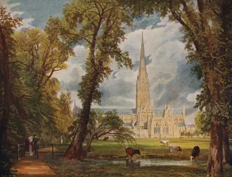 Cathédrale de Salisbury, 1823, vers 1915