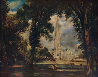 Cathédrale de Salisbury, vers 1823