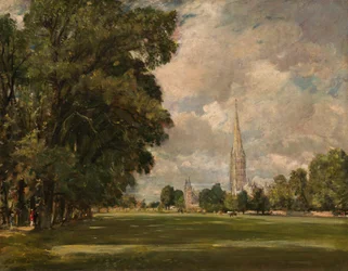 Cathédrale de Salisbury depuis Lower Marsh Close