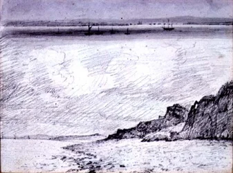 Sheerness ; Scène côtière près de Southend, 1814